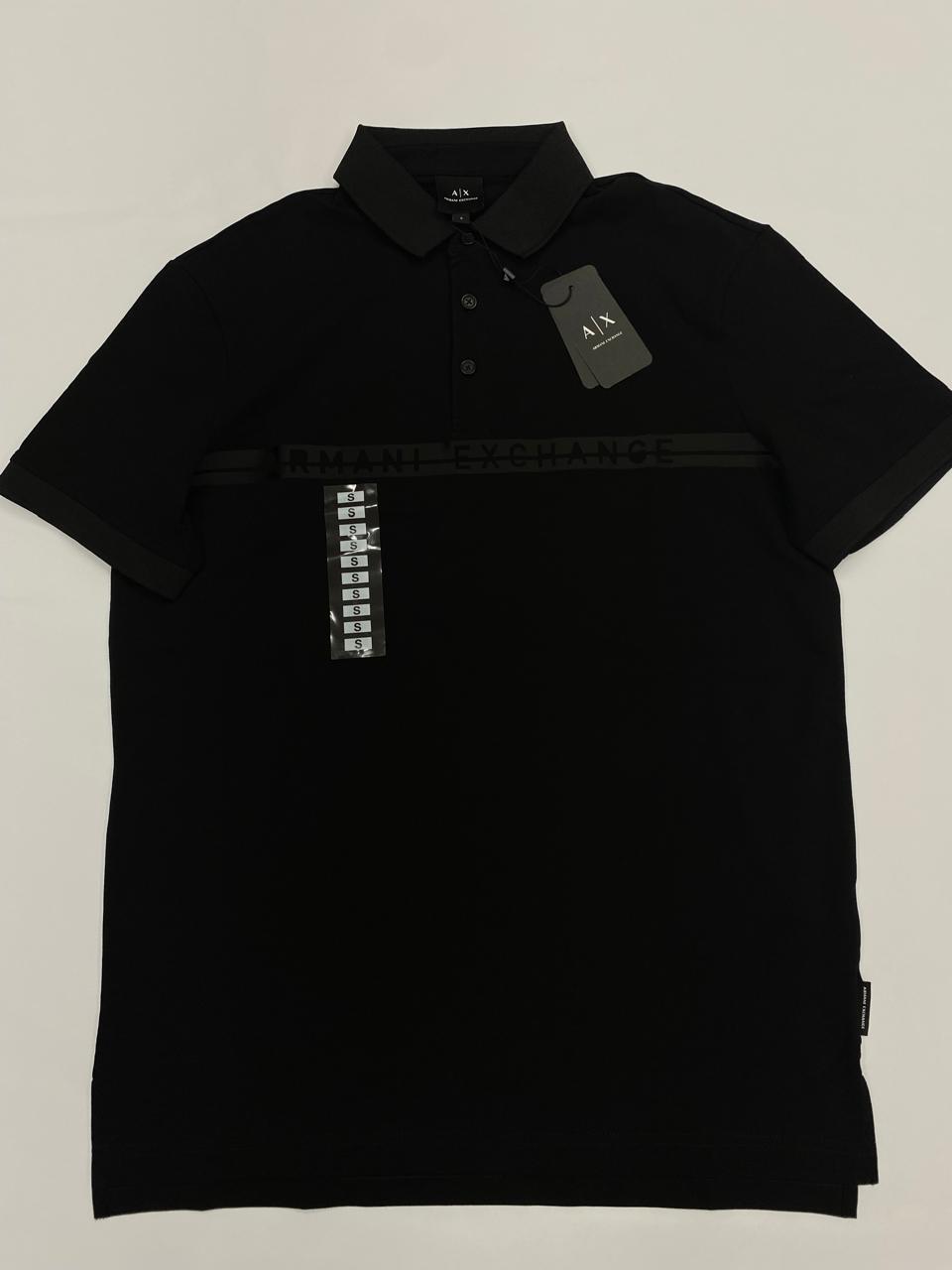 POLO  ARMANI EXCHANGE CORTE REGULAR COLOR NEGRO