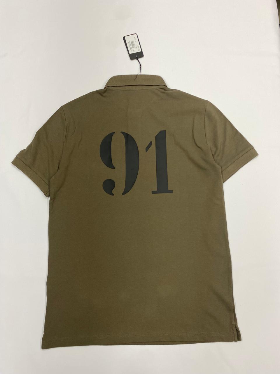 POLO  ARMANI EXCHANGE CORTE REGULAR COLOR VERDE SECO