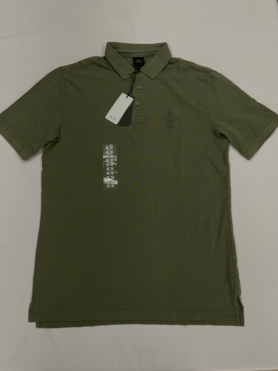 POLO  ARMANI EXCHANGE CORTE REGULAR COLOR VERDE