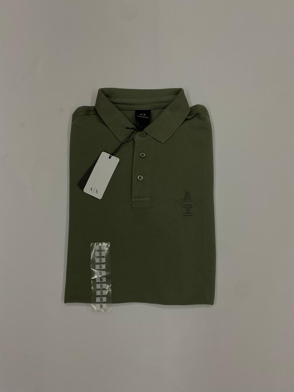 POLO  ARMANI EXCHANGE CORTE REGULAR COLOR VERDE