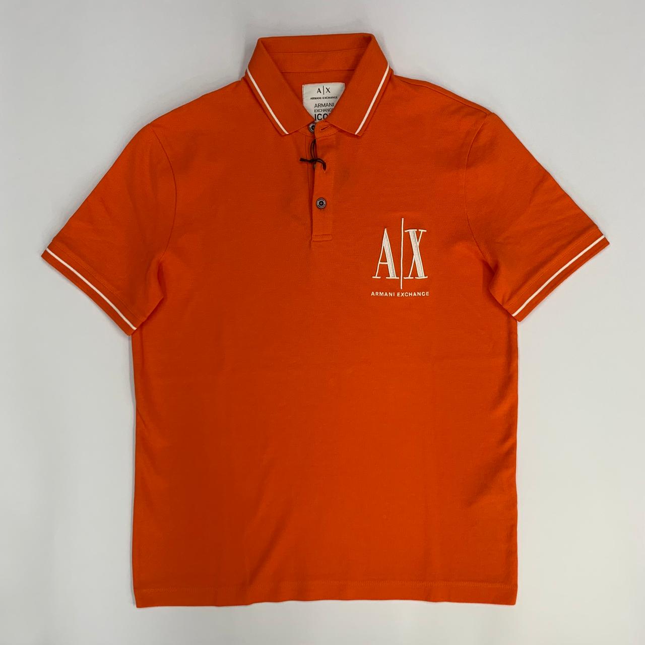 POLO ARMANI EXCHANGE HOMBRE COLOR NARANJA CORTE REGULAR