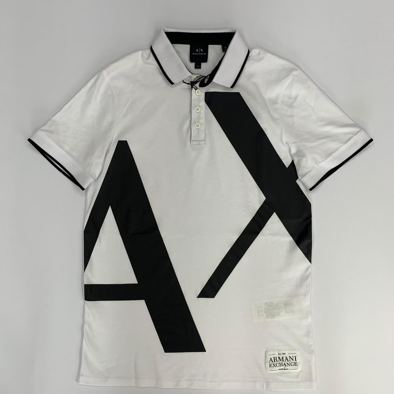 POLO ARMANI EXCHANGE HOMBRE COLOR BLANCO CORTE SLIM FIT