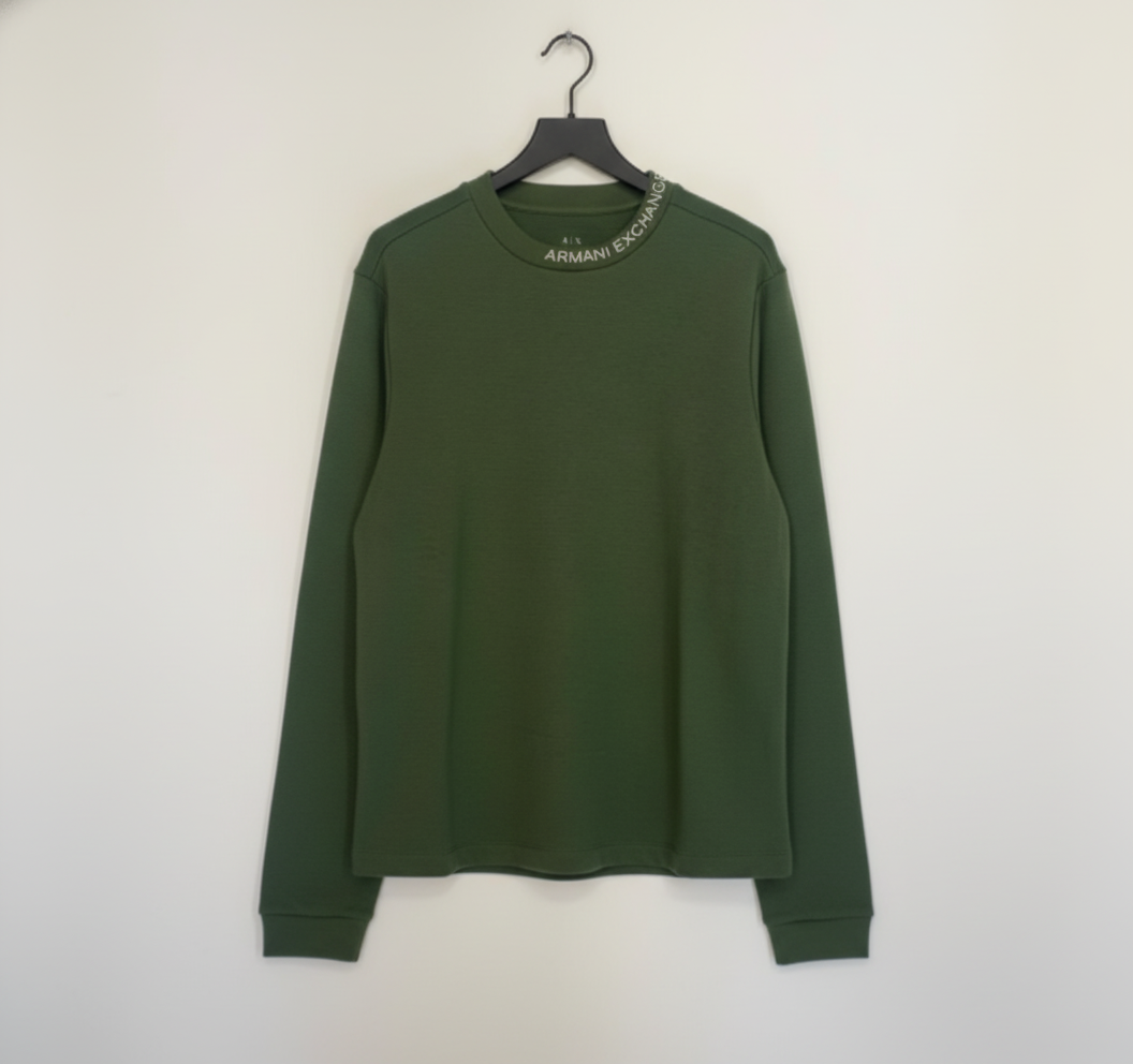 SUÉTER ARMANI EXCHANGE ICON COLOR VERDE OSCURO